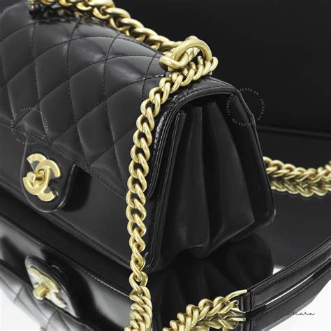 flap bag with handle chanel|Chanel 25cm flap bag.